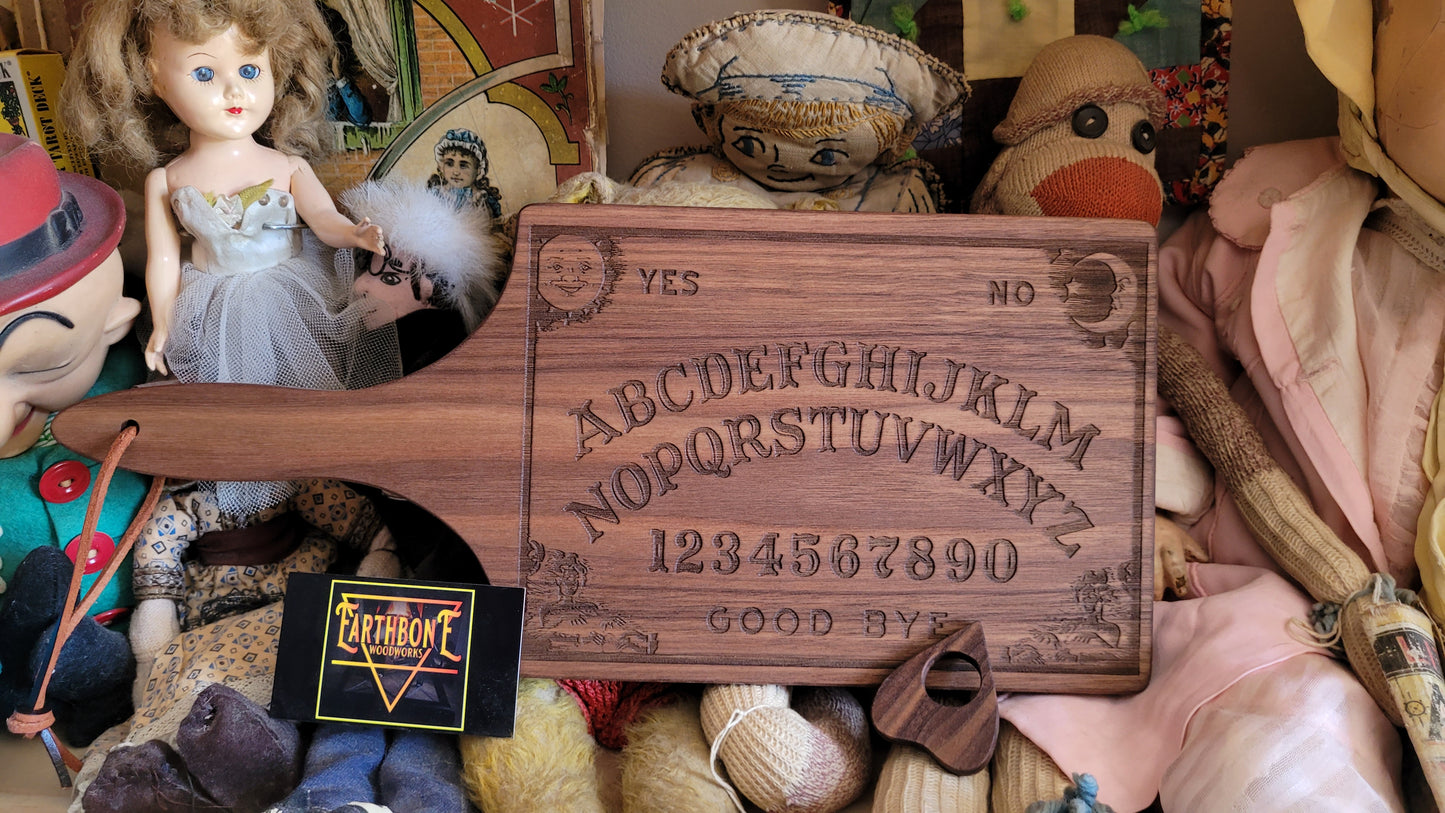 15 inch Spirit Board Paddle with laser engraving on the back