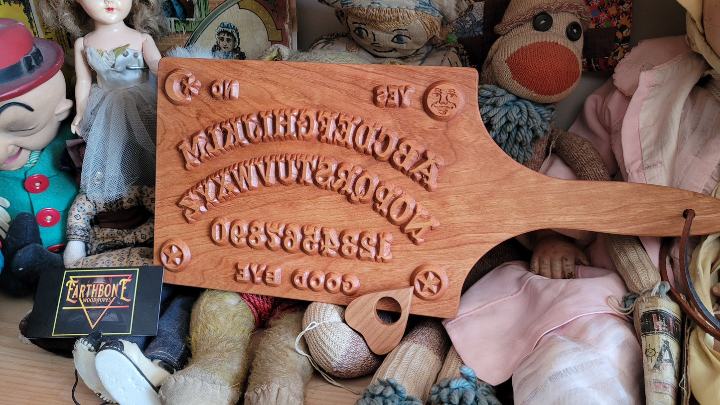 15 inch Spirit Board Paddle with laser engraving on the back