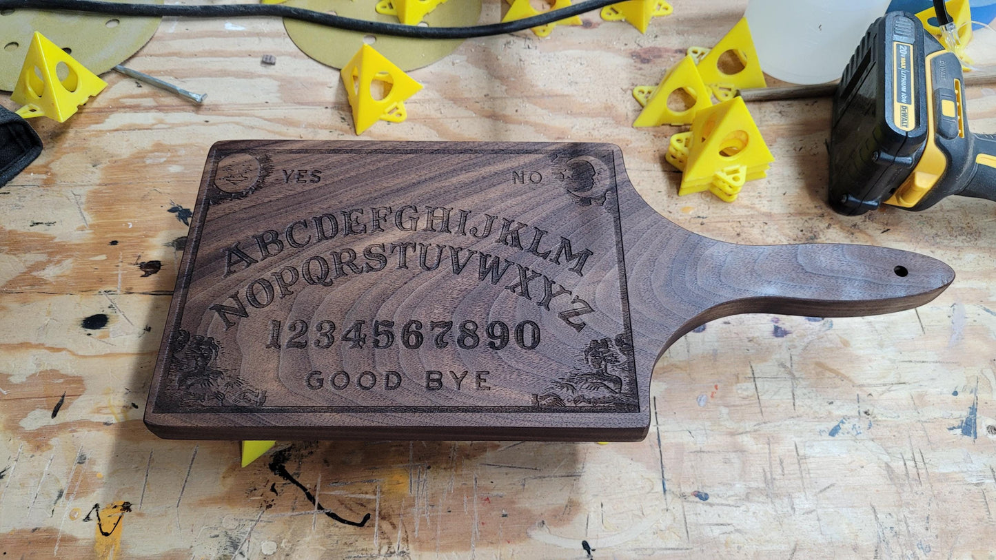 15 inch Spirit Board Paddle with laser engraving on the back