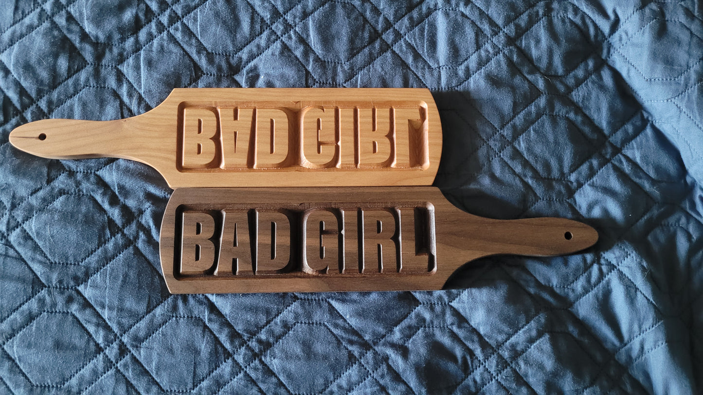 14 inch Paddle with Custom Inset Stamp Lettering