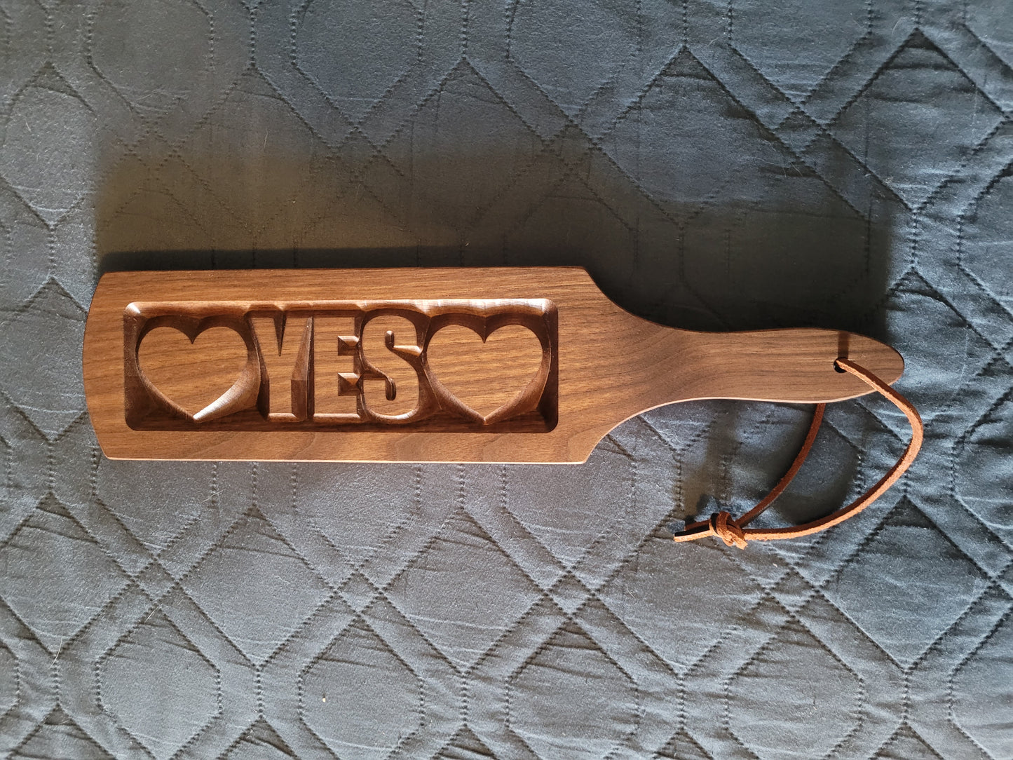 14 inch Paddle with Custom Inset Stamp Lettering