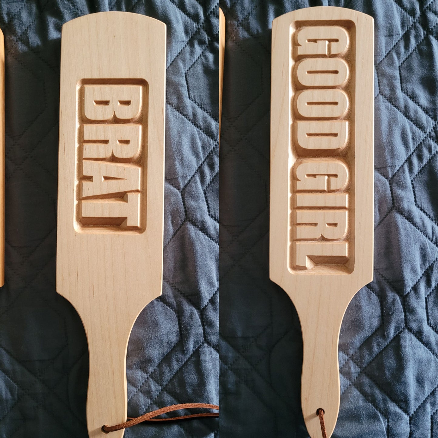 14 inch Paddle with Custom Inset Stamp Lettering