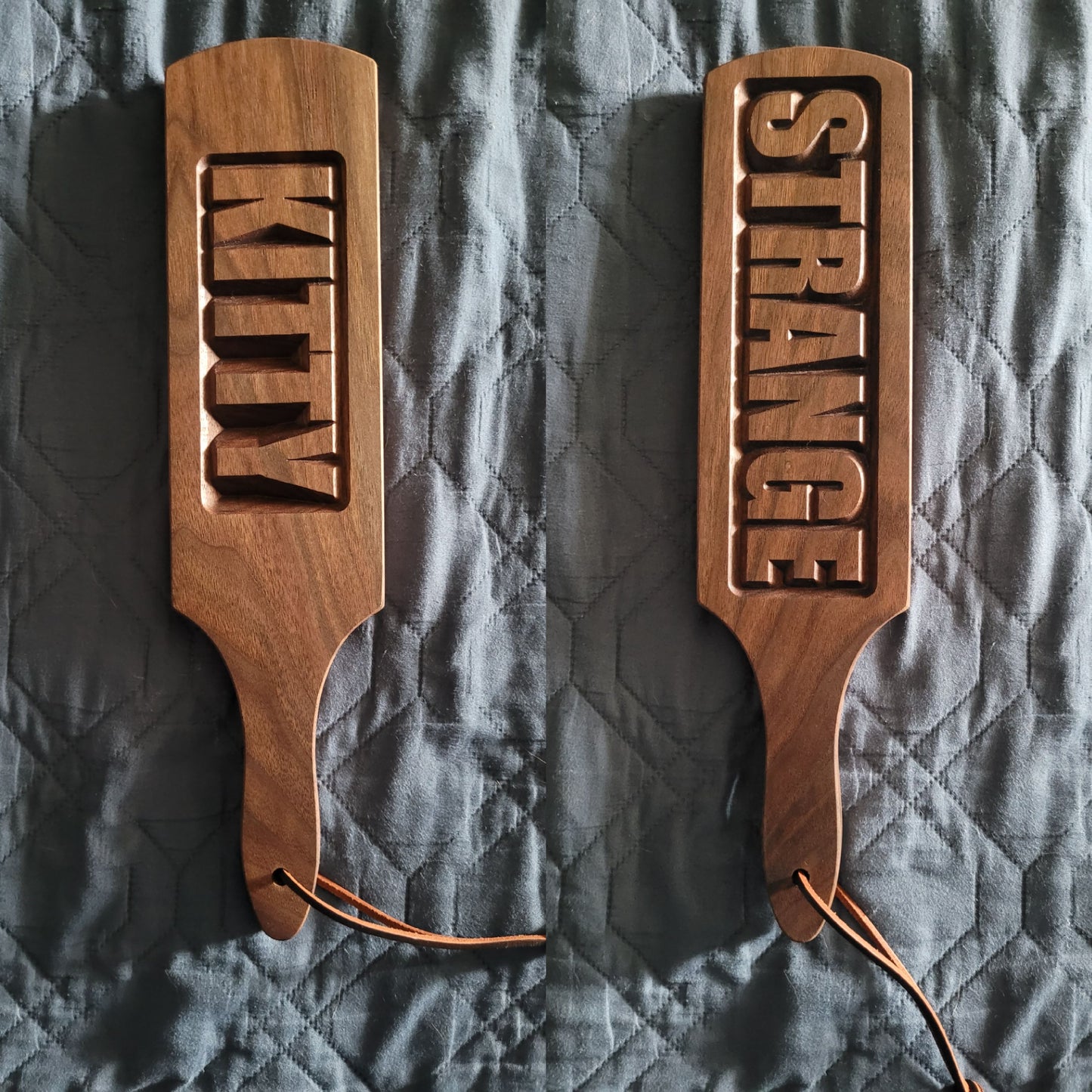 14 inch Paddle with Custom Inset Stamp Lettering