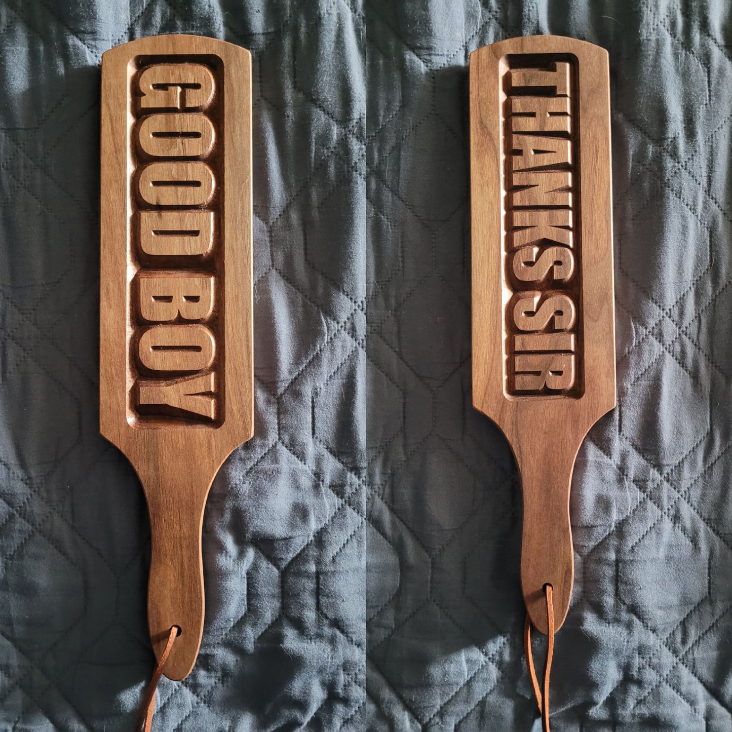 14 inch Paddle with Custom Inset Stamp Lettering