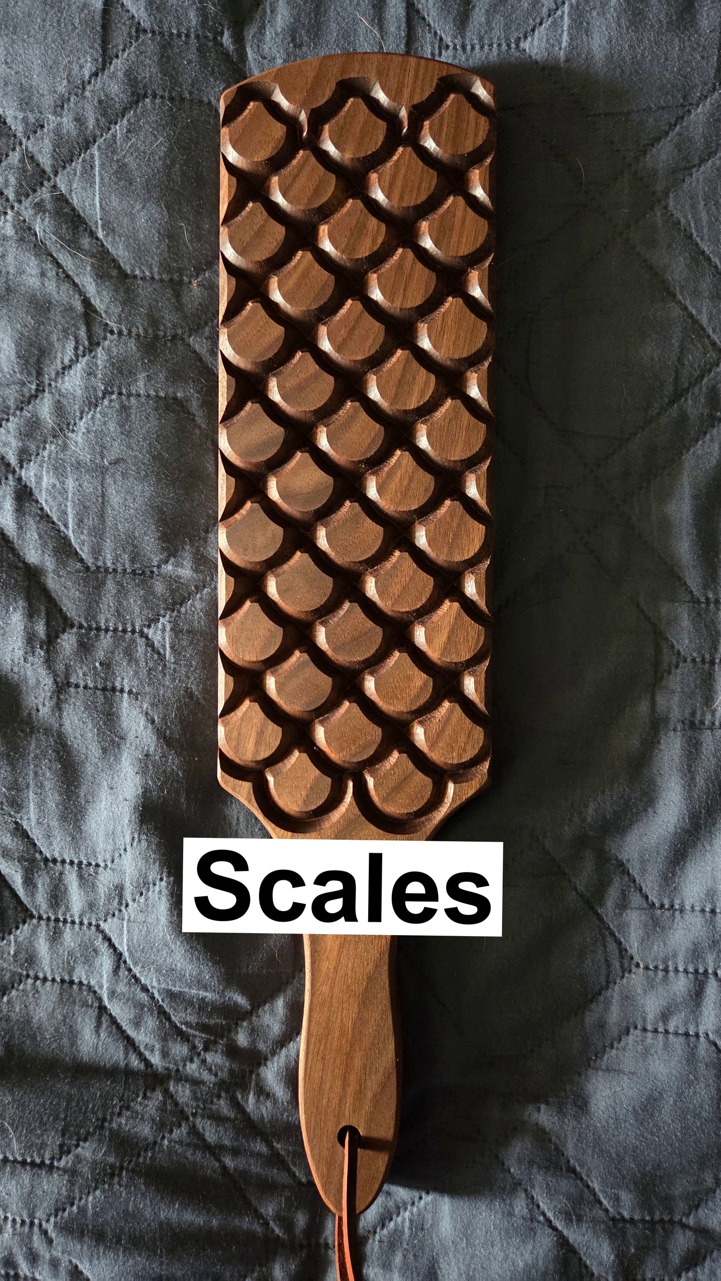 14 inch Grooved Pattern Spanking Paddle -BDSM Play-