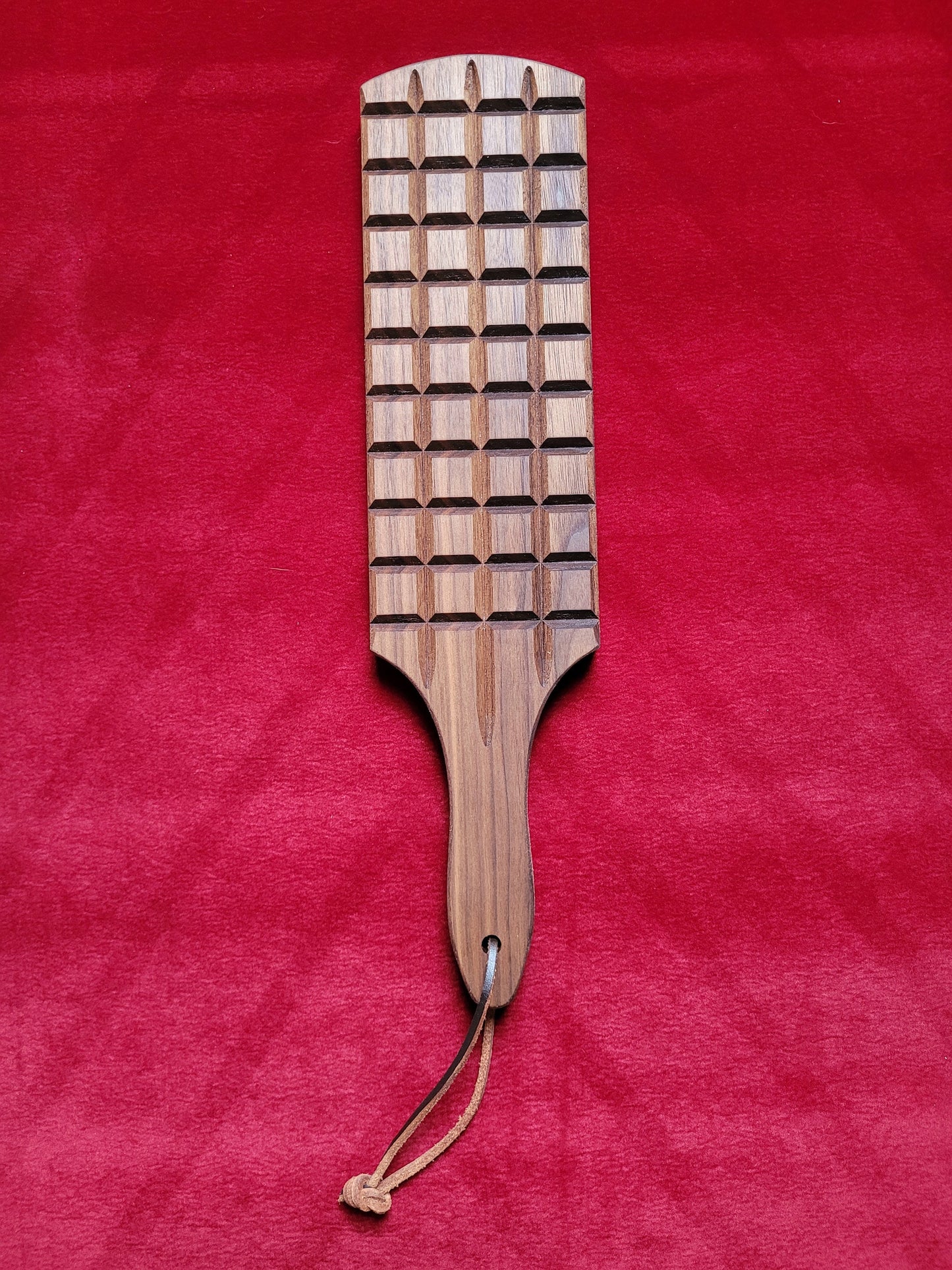 14 inch Grooved Pattern Spanking Paddle -BDSM Play-