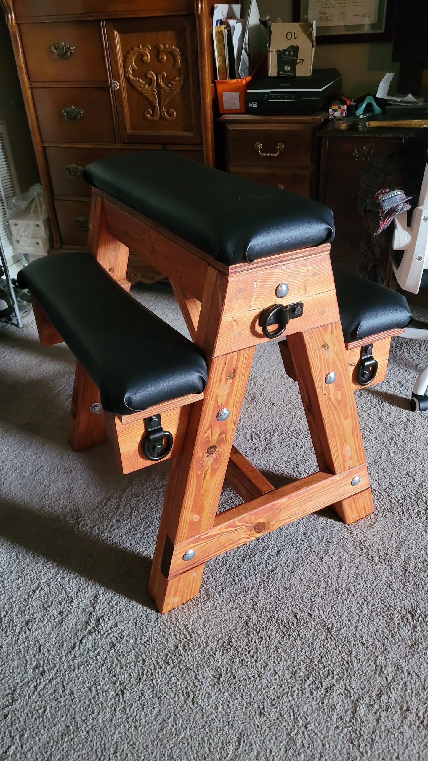 Plans for Portable and Adjustable Spanking Bench